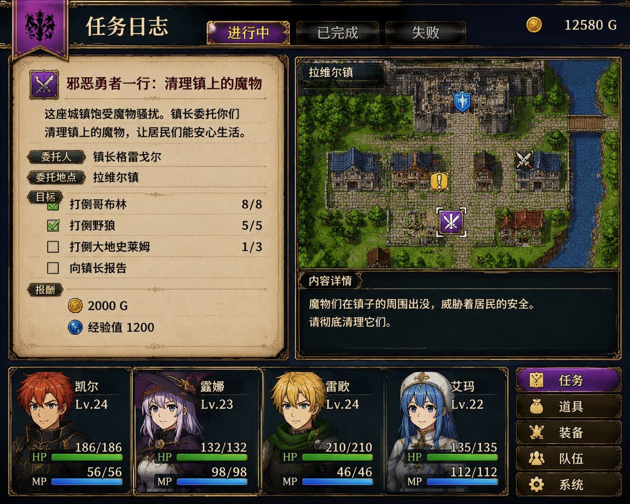 邪恶勇者一行 角色路线 专题图 6